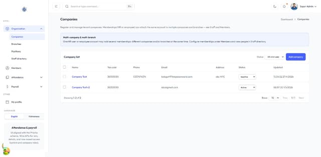 Attendance & Payroll Management System